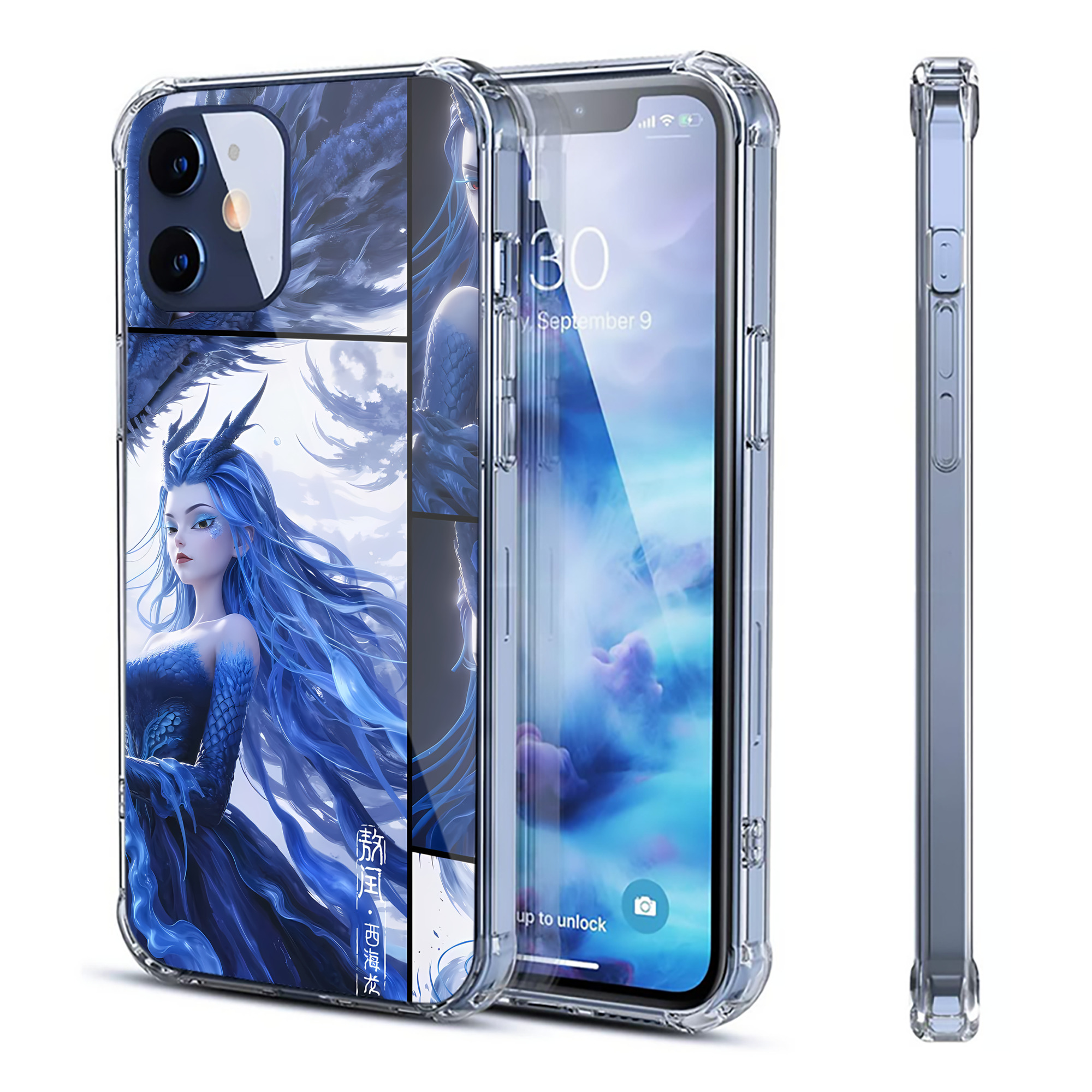 （画像用） Ne Zha 2 ナタ 魔童の大暴れ 【iPhone 12シリーズ対応】透明スマホケース（クリアソフトケース）